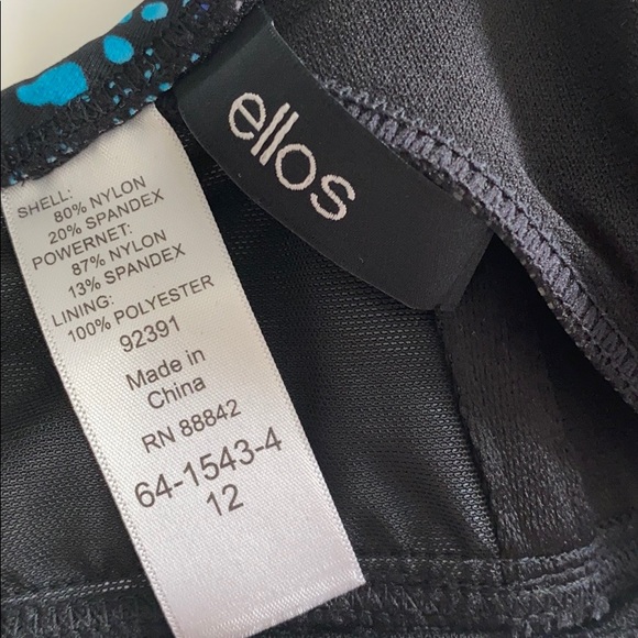 Ellos Multi Colored Striped Geometric Bikini Top - Picture 4 of 5